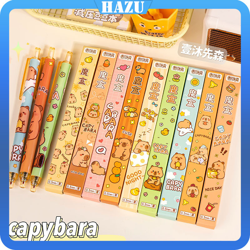 

Pen Capybara Mystery Blind Box Pulpen Misteri Capybara Lucu Unik Murah Pen Misteri Panda (0.5MM HITAM)