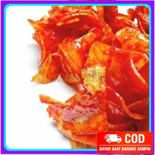 

1kg Keripik singkong doyan balado pedas basah