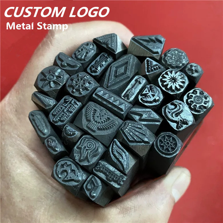 

Custom Logo Metal Stamping Tool for Jewelry Puncher Personalized Alphabet DIY Handmade Mark Logo Silver Gold Handstamped