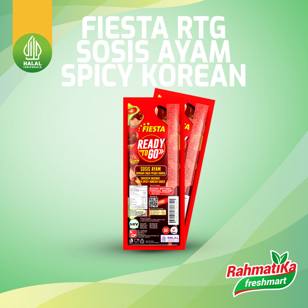 

Fiesta Ready To Go Sosis Ayam Spicy Korean 65 gr