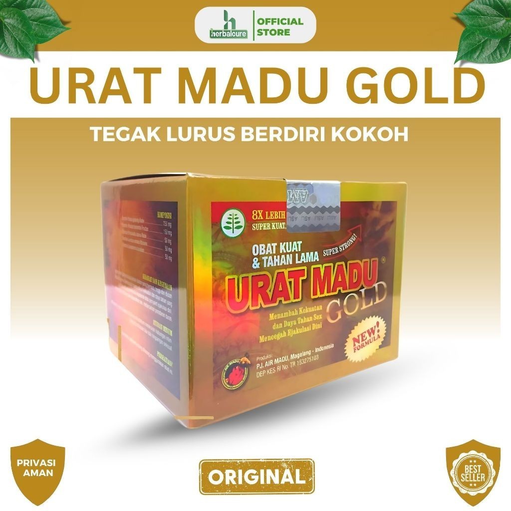 UEM. URAT • MADU GOLD / UM GOLD 100% ORI 1 KOTAK (10 SACHET)