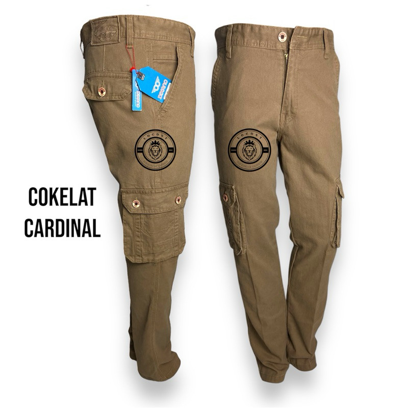 CELANA PANJANG PRIA CARGO TACTICAL BAHAN KANVAS KUALITAS CARDINAL BIG SIZE 27-40 JUMBO