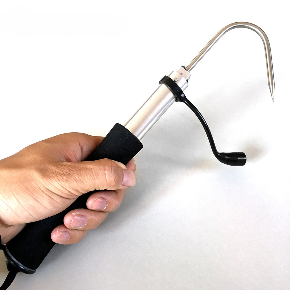 Squid Gaff Telescopic Fishing Gaff Stainless Steel Hook Spear Sea Boat Ice Fishing Tool Outdoor Tele