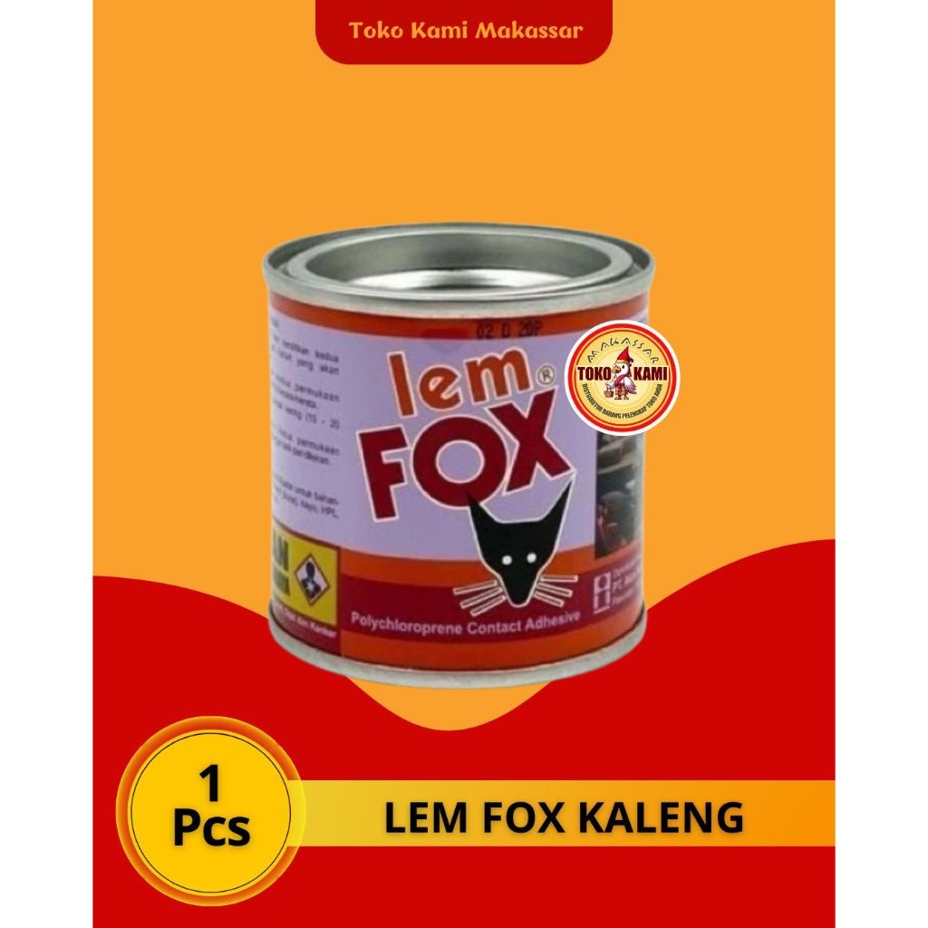 

Lem Fox Kuning Kaleng 70 GR