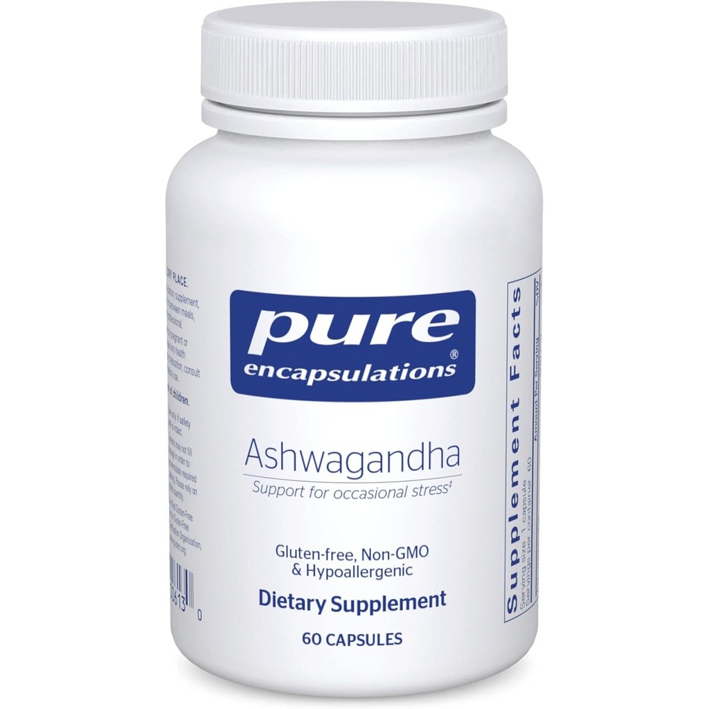 Pure Encapsulations Ashwagandha - 500 mg Ashwagandha Extract 60 capsules