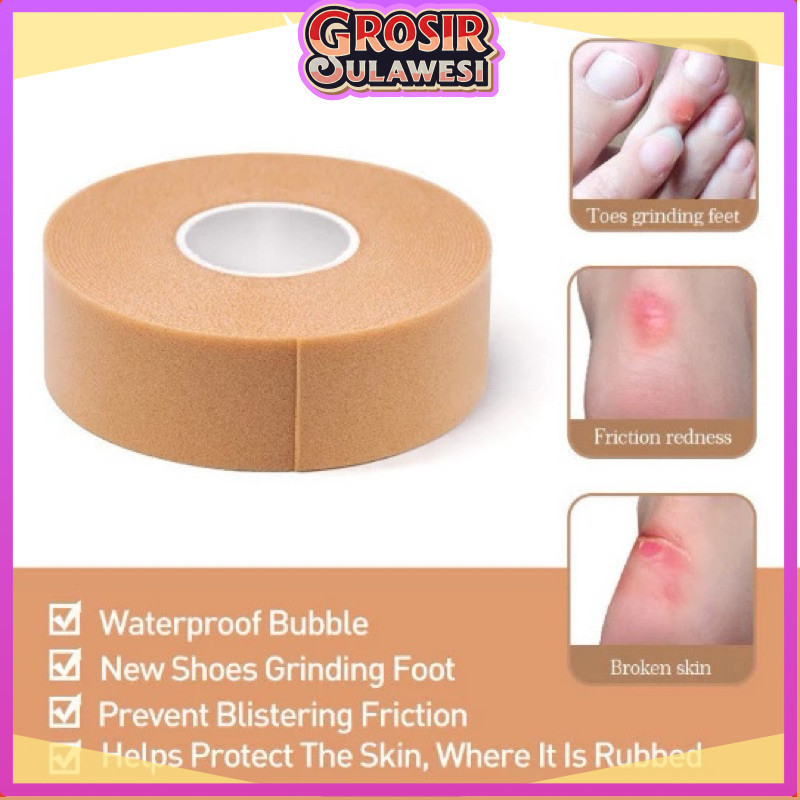 COD Makassar Roll Plester Pelindung Kaki Anti Lecet Serbaguna / Stiker Tape Pelindung Tumit Dan Jari