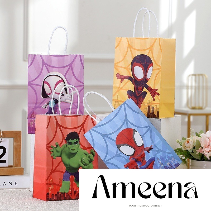 

Paperbag motif Hero Batman Spiderman tas kado murah goodiebag souvenir anak ultah/ Paperbag murah kado anak sekolah