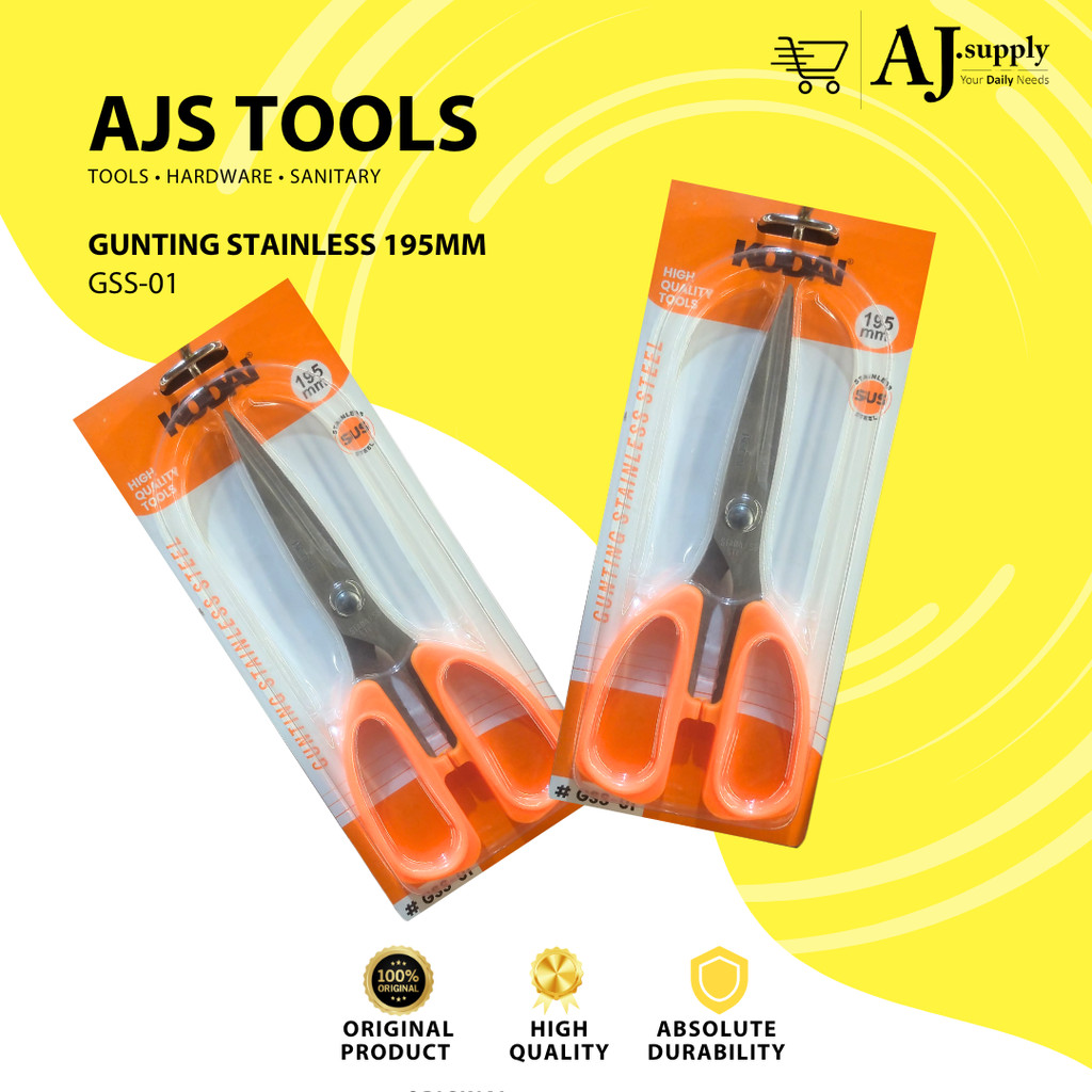 

Gunting Stainless 195mm ALVA - Gunting Serbaguna ALVA