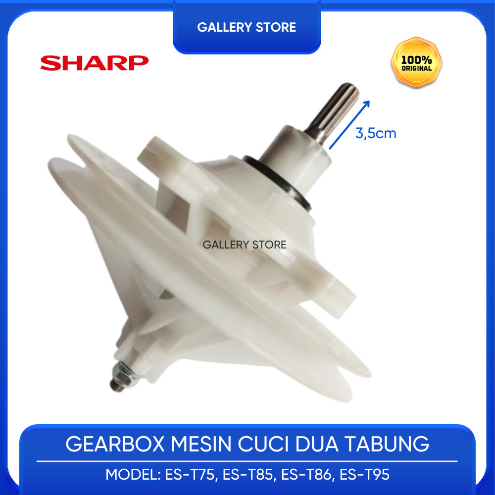 ORIGINAL GEAR BOX MESIN CUCI SHARP 2 TABUNG KAP 7 KG - 9 KG