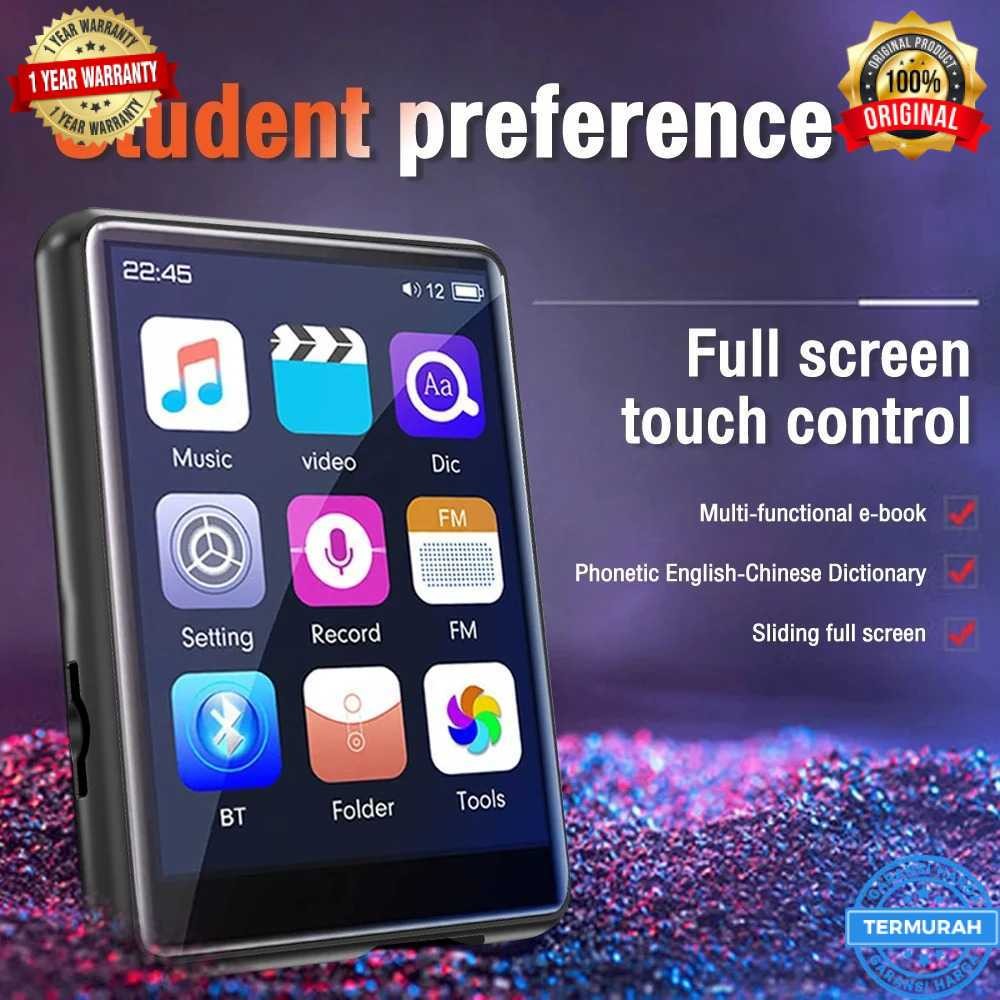 Digital Audio Player Bluetooth Sq Metal Portable Fm Speaker Ruizu Screen Touch Usb Walkman Android P