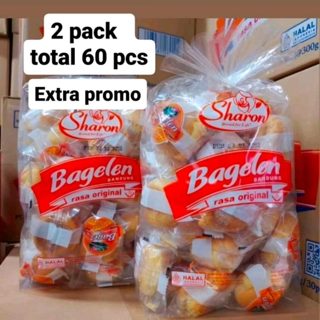 

new 2 BUNGKUS isi 60 pcs bagelen Sharon kemasan praktis dan lebih enak