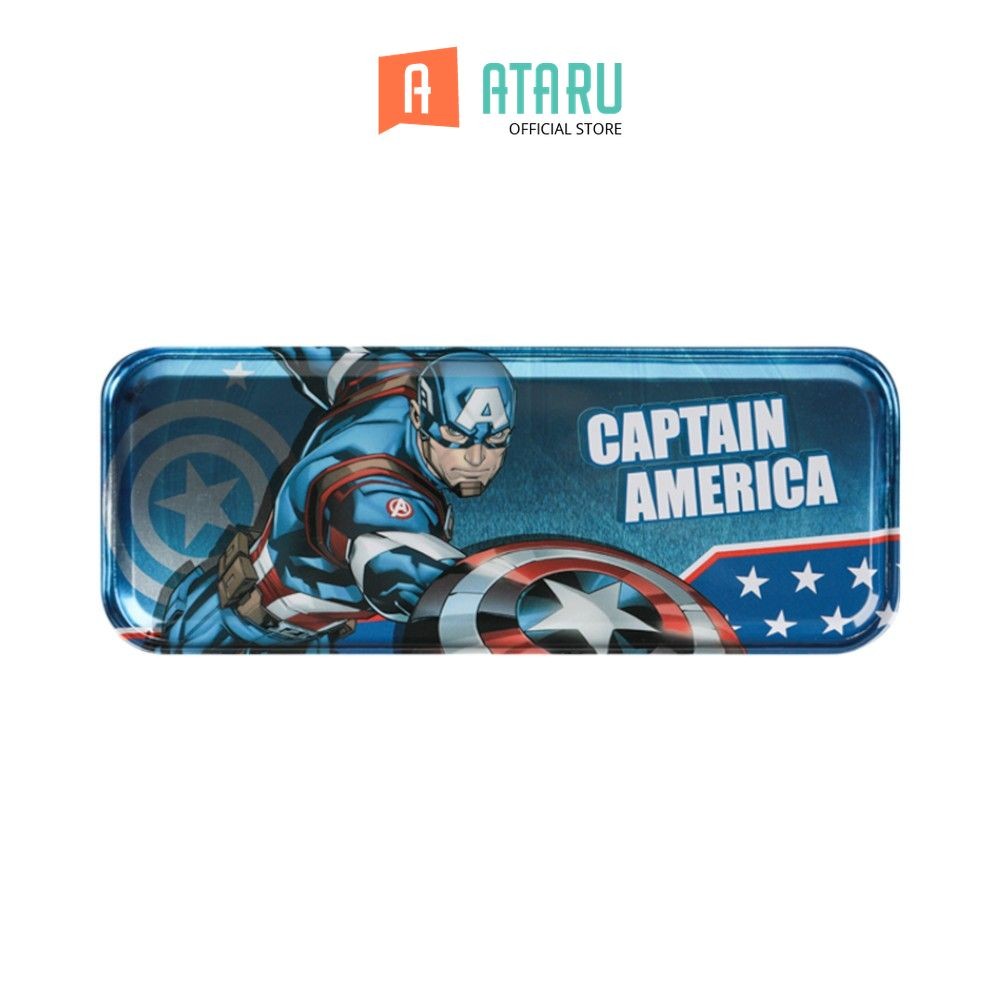 

Ataru Tempat Pensil Captain America - Biru Kotak Pensil Pulpen Pencil Case Tempat Alat Tulis Peralatan Tulis Kids School Stationery