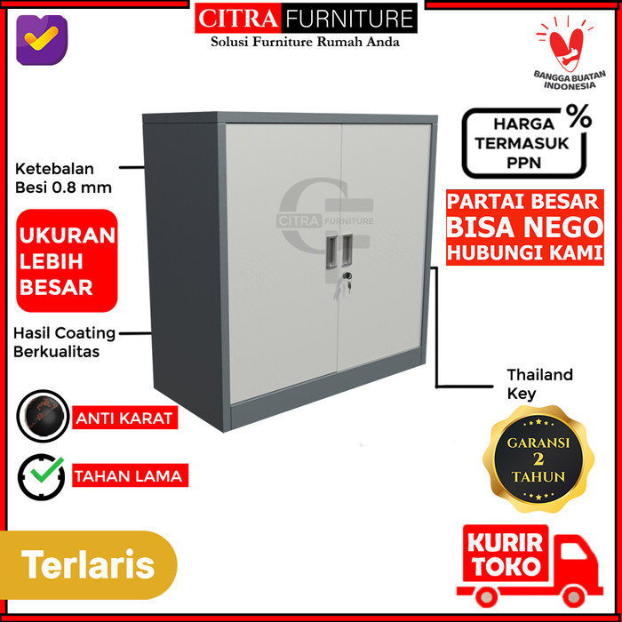 

[BIG SALE] Lemari Arsip Besi Kantor|Filling Kabinet Loker|Locker Karyawan|Sliding - Swing Besi 90, TANPA RAKIT