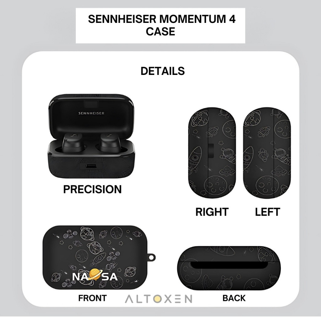 Case TWS Sennheiser Momentum 4 Eahone Cover Protection Pelindung TWS