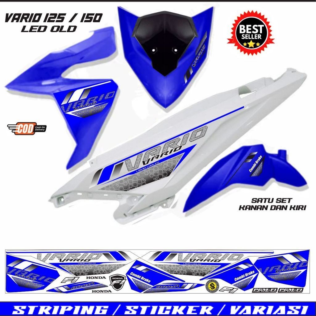 STIKER VARIO LED 125 / STRIPING VARIASI HONDA VARIO LED 150 FI OLD LIST