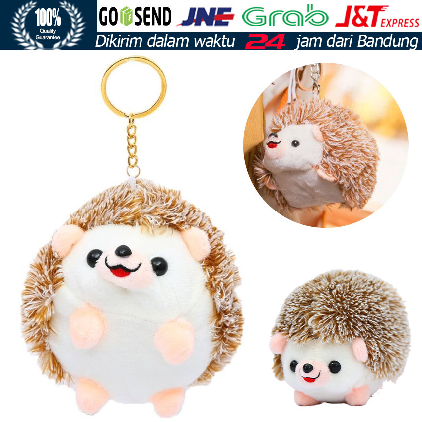 Liontin Boneka Landak / Liontin Boneka Mini untuk Tas Sekolah / Aksesori Lucu & Unik