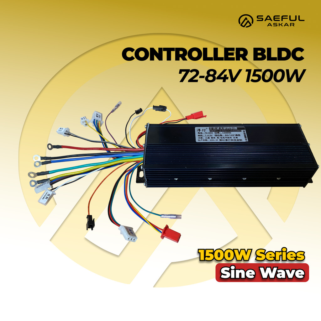 48V 60V 64V 72V 84V 1500W Controller Sine Wave Remote Multi E-Bike Sparepart Kontroler Gelombang Sin