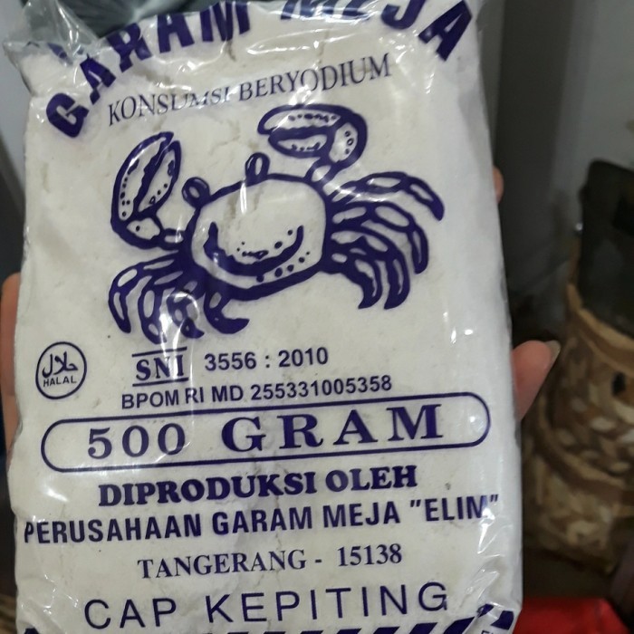 

Garam Dapur Garam Meja Cap Kepiting 500 G