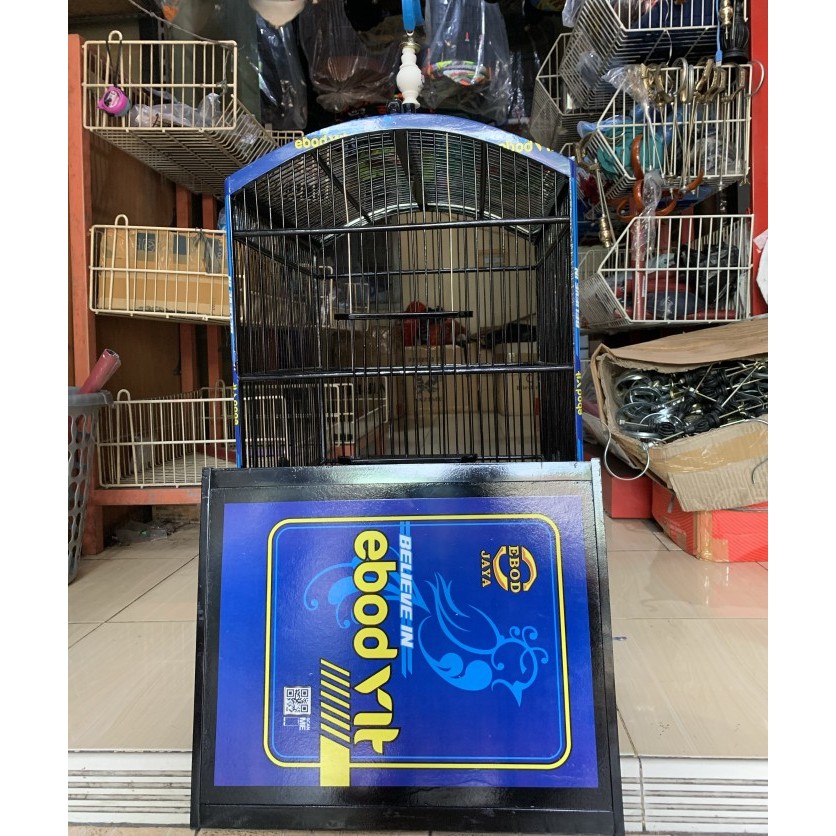 SANGKAR KANDANG KOTAK EBOD JAYA DECAL VIT BIRU NO 1 DAN 2