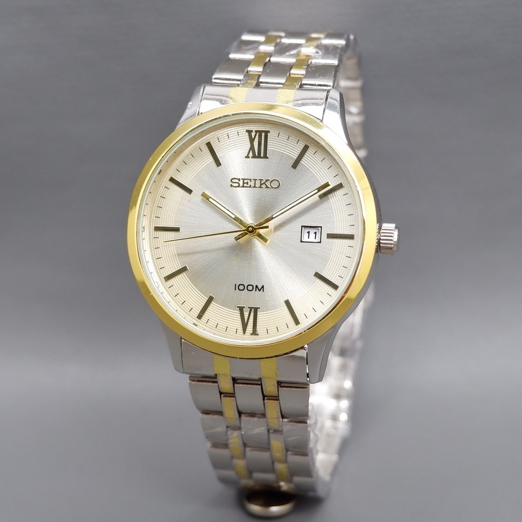 Seiko 6415 Jam Tangan Pria Romawi Rantai Tanggal Aktif