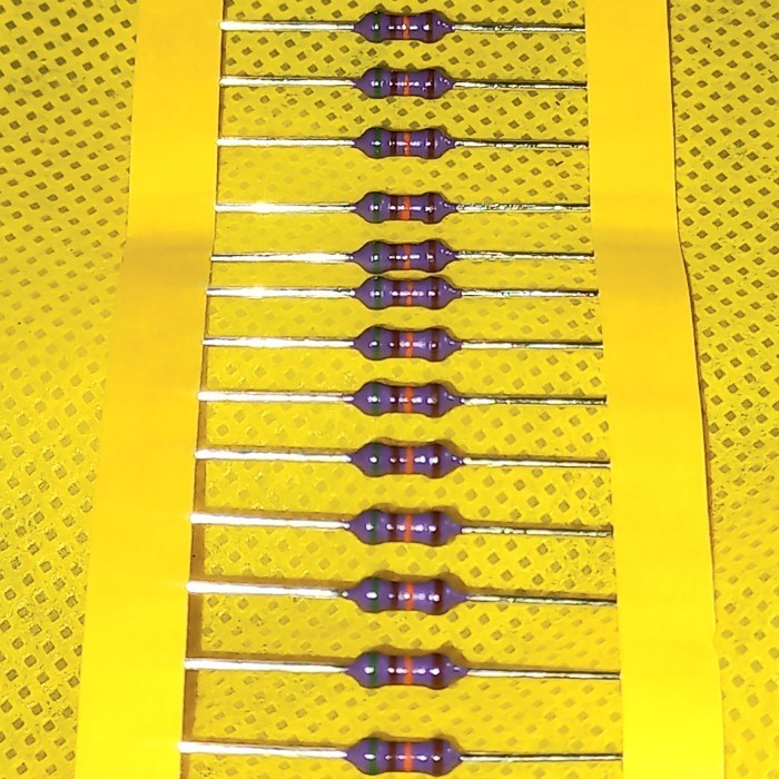 resistor 51k 1/4 watt ungu original japan zero R 51 kilo 1/4W 1% W ori A Fajar elektro 2