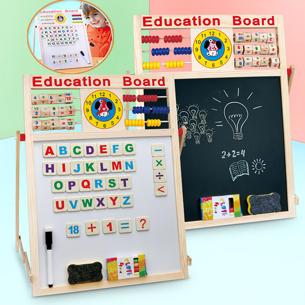 

Papan Pendidikan Magnetik Anak-anak Papan Tulis Papan Pendidikan Mainan Papan Tulis Anak-anak Mainan Kayu Anak-anak Mainan Puzzle Alfabet Anak-anak