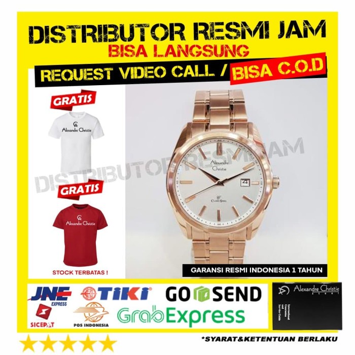 JAM ALEXANDRE CHRISTIE AC8514MD AC 8514 8514MD AC8514 GARANSI RESMI