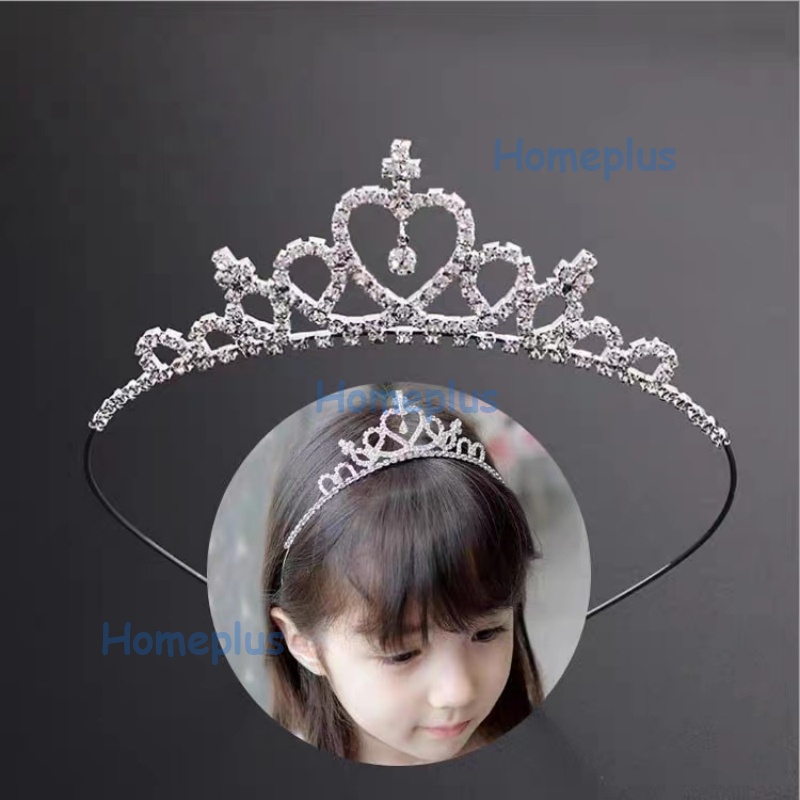 HomePlus Mahkota Anak Perempuan Bando Mahkota Wanita Princess Bandana Mahkota Mahkota Ulang Tahun Korea Fashion Bando Princess