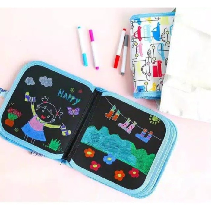 

[Terbaru] Buku gambar portable - Erasable drawing book - Coloring book