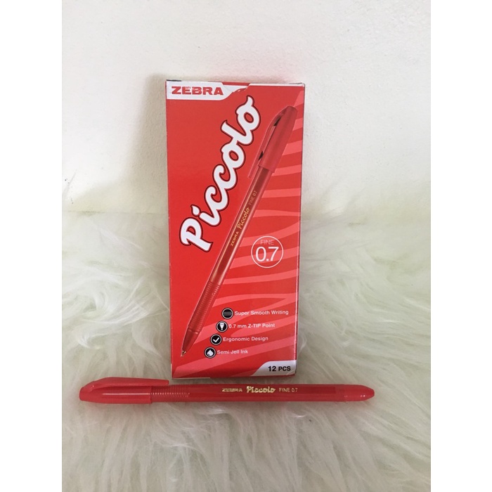 

[DD] Bolpen ZEBRA PICCOLO Merah (Lusin)