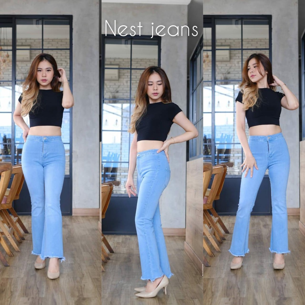 JESIAMA - CELANA CUTBRAY HW RAWIS SOFT JEANS STRETCH - BEST SELLER