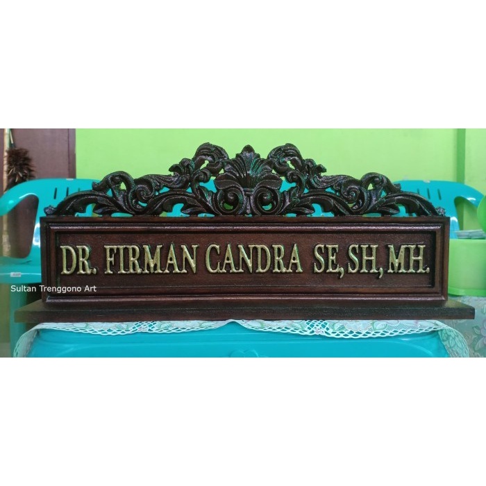 

Relief Ukir Kayu PAPAN NAMA FIRMAN CANDRA (Pesanan) Termurah