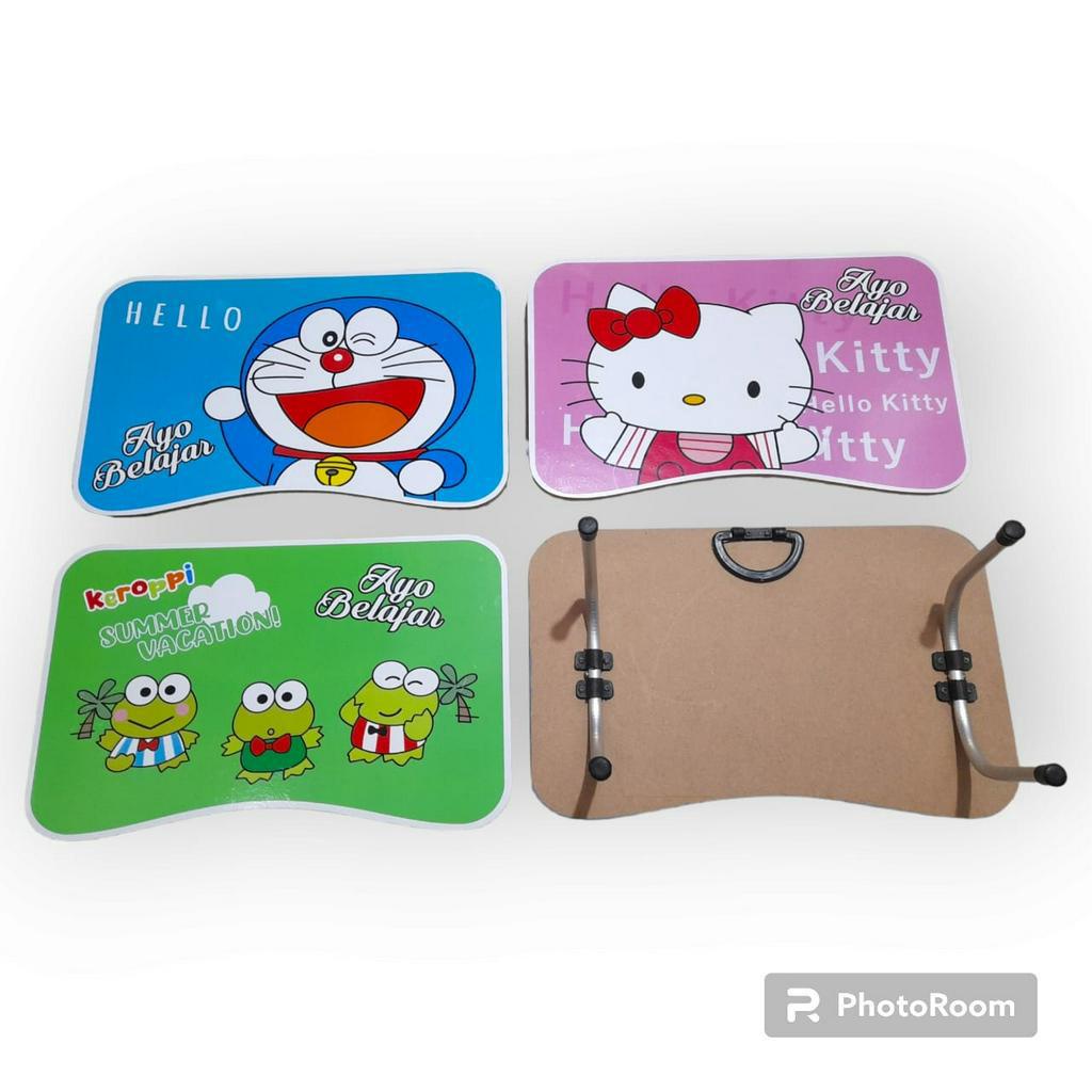 Meja Belajar Lipat Karakter Anak Ringan & Portabel