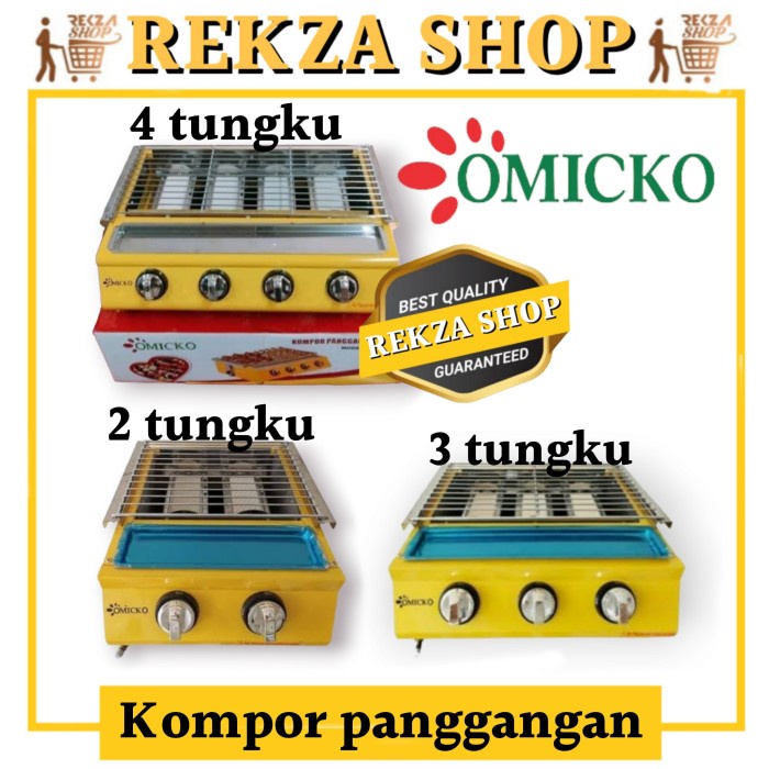 Panggangan Sosis OMICKO Kompor panggang sosis model 2 / 3 / 4 tungku - 2 TUNGKU