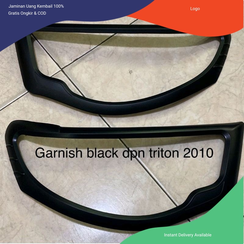 Garnish lampu depan hitam doff Triton 2010. Variasi mobil