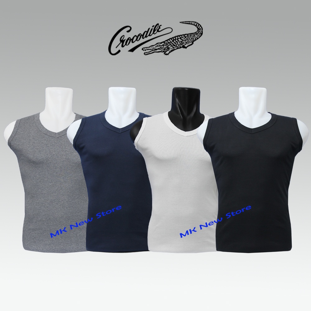 Kaos Singlet Pria V-Neck Crocodile 815