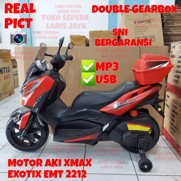 MOTOR AKI MAINAN ANAK NMAX EXOTIC EMT 2212 , MOTORAN AKI XMAX / NMAX - Putih