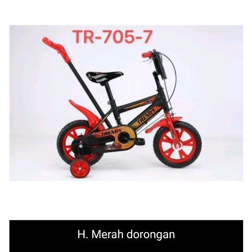 sepeda anak laki laki ukuran 12 inch dorongan usia 2 sampai 4 tahun