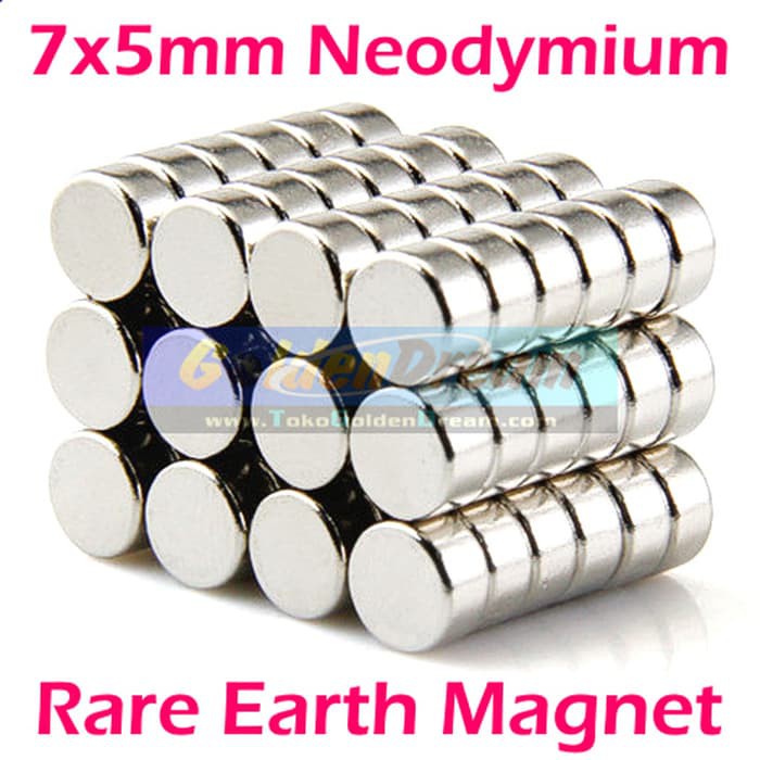 7x5mm Strong Magnet Neodymium 7x5mm Coin 7x5 mm N52 Disc Koin 7*5