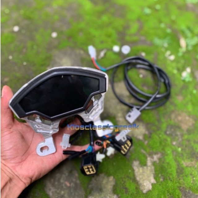 spedometer gpx full digital set brecket dudukan spedo pnp ninja, speedometer gpx, spedo gpx