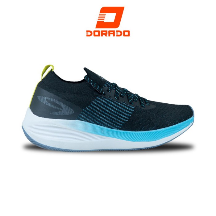 910 NIneten Yuka Accel Rapid Sepatu Running - HITAM/BIRU/KUNING - 41