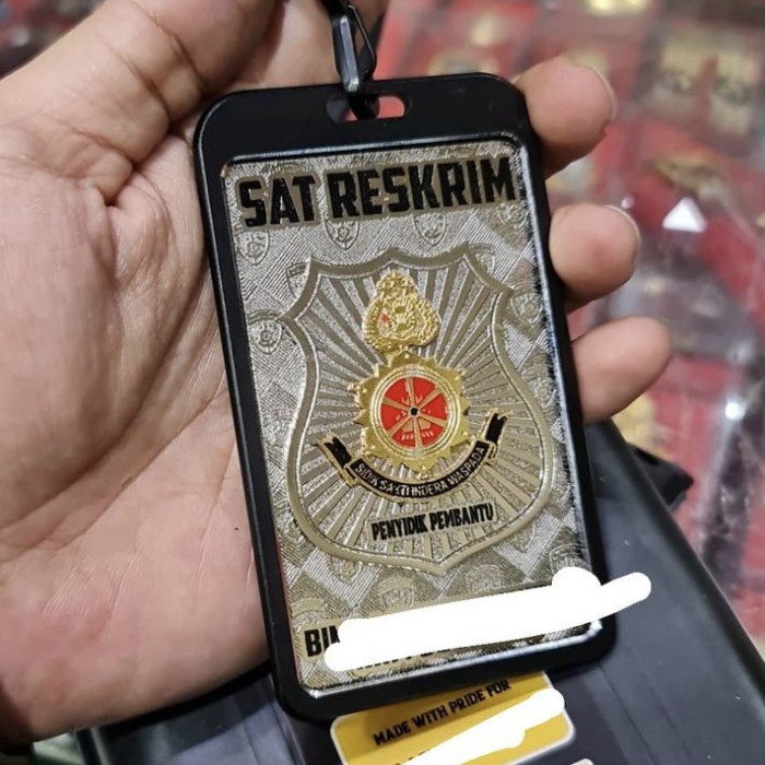 

[KSG-97] Tactical Badge Holder Custom (Logam) - Silver