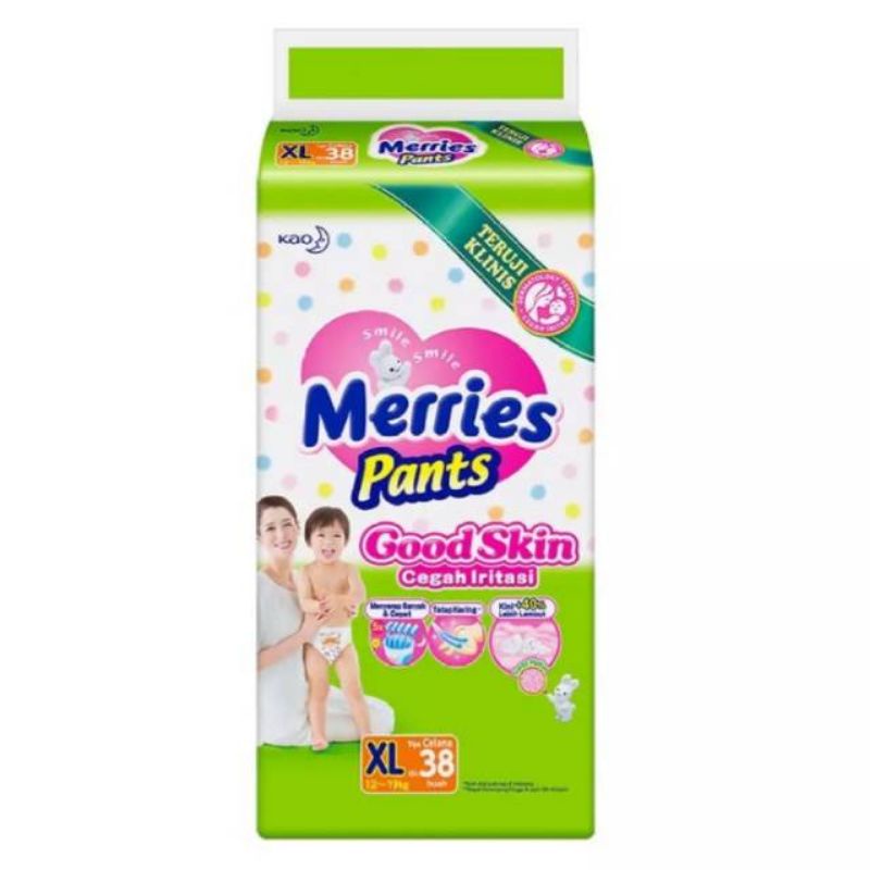 pampers merries xl 38 pant / popok celana merries Xl 38
