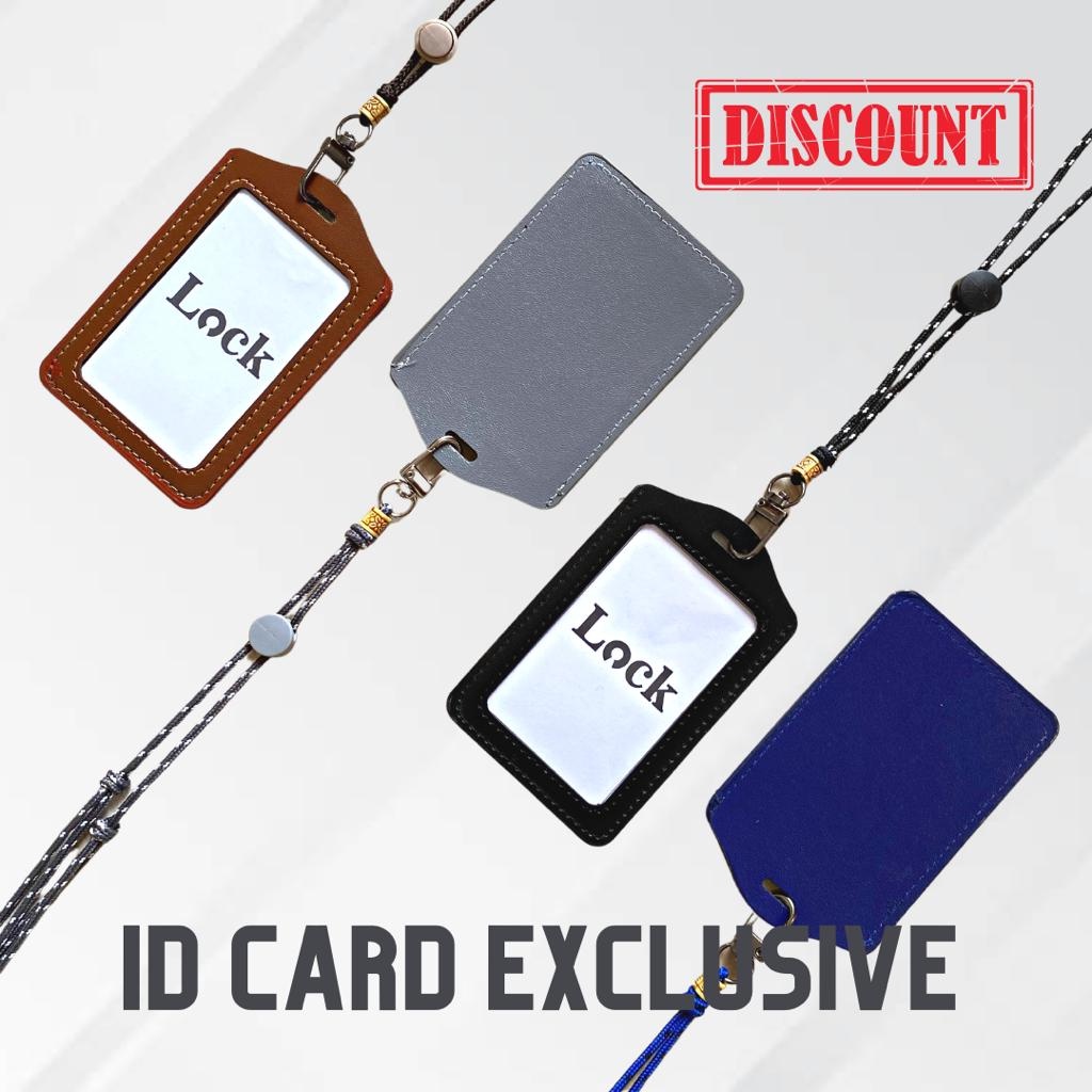 

Lanyard Id Card Holder Kulit Gantungan Name Tag Kulit Tali Premium Paracord Premium SWS008