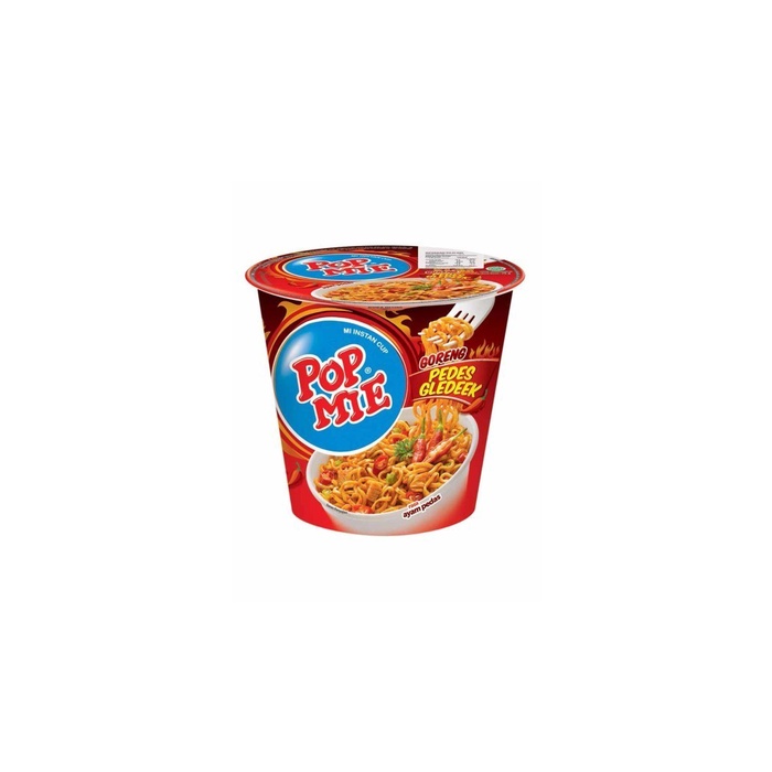 

Indomie Pop Mie Goreng Pedes Gledek 75g_1c12p