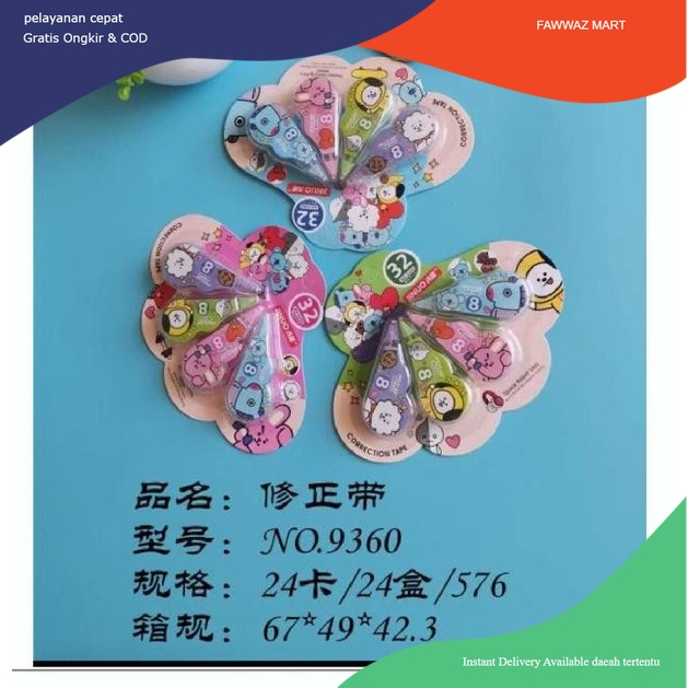 

No.9360Correction Tape/Tip-Ex Roll (isi 4)