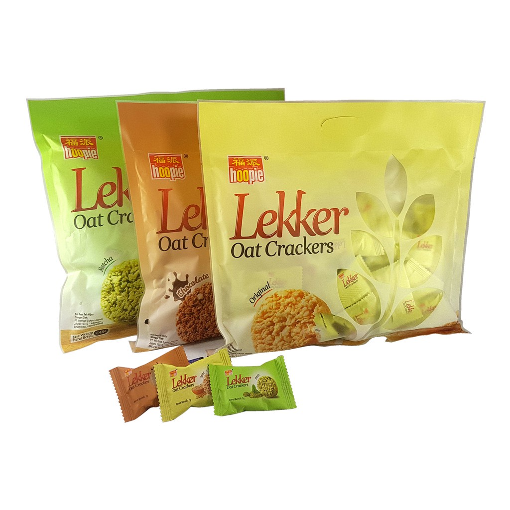 

Hoopie Lekker Oat Crakers - Netto 7 gr x 35 pcs.