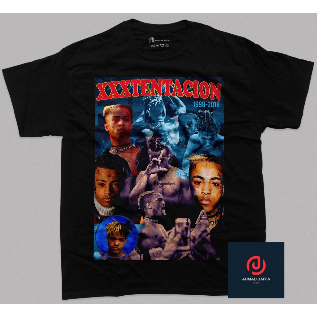 VINTAGE - XXXtentacion T-Shirt - Baju - Kaos - Baju Kaos Vintage - Cotton Combed  24s
