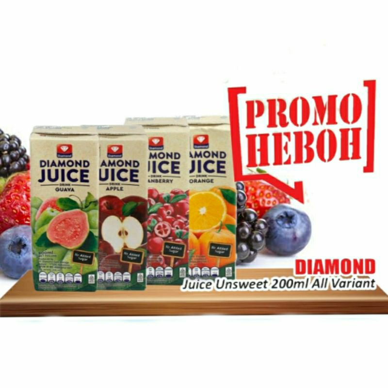 

Diamond Juice Sugar Free 200Ml Diamond jus Sari Buah asli