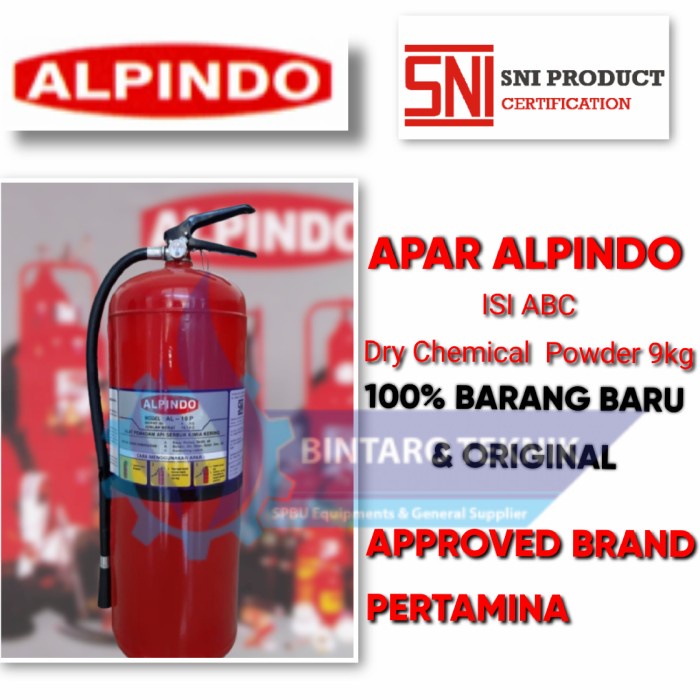 APAR ALPINDO|PEMADAM API RINGAN 9KG|Alpindo Powder 9kg/Kebakaran